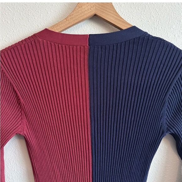 STAUD Shoko Colorblock Sweater Dress Size XS - Picture 11 of 16